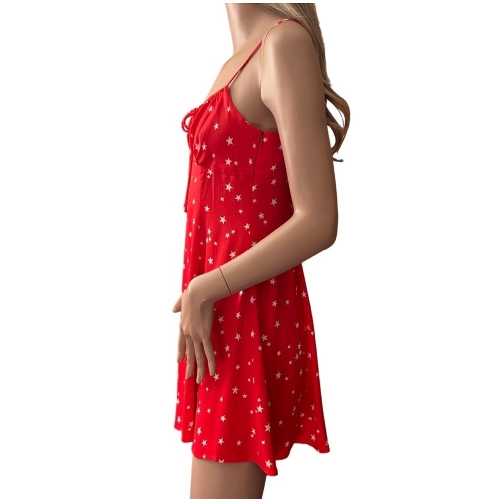 Zara Red and White Star Dress Size S
